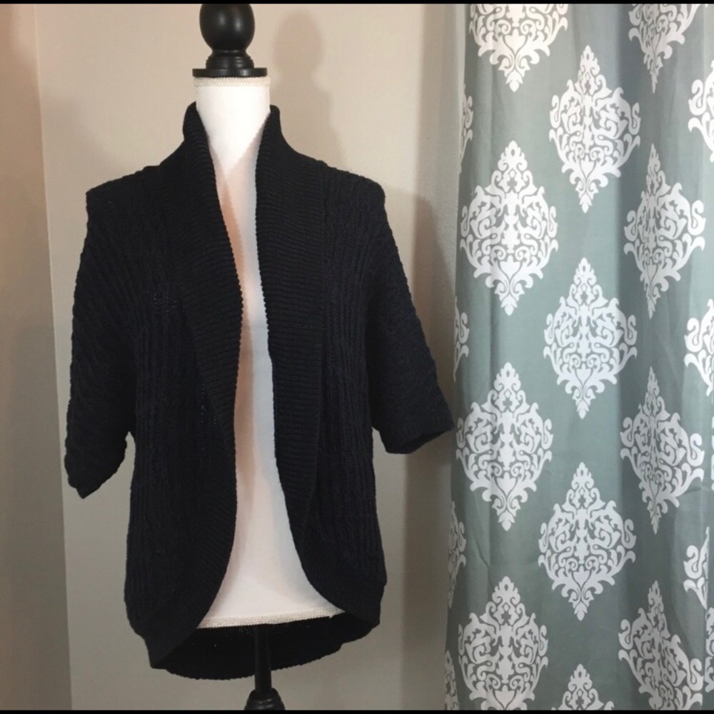 Express Navy Chunk cardigan sweater